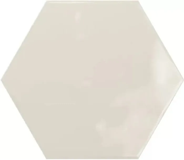 Geometry Hex Creme Gloss 15x17.3